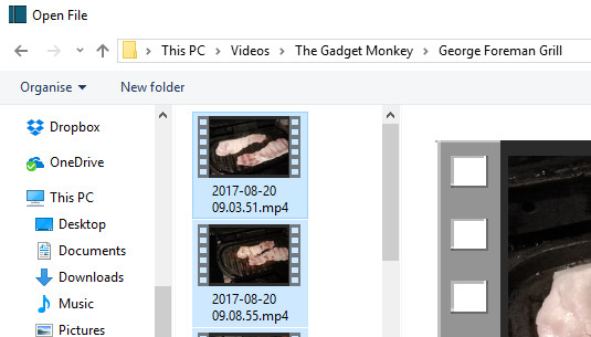 Sắp xếp file video vào một thư mục 
