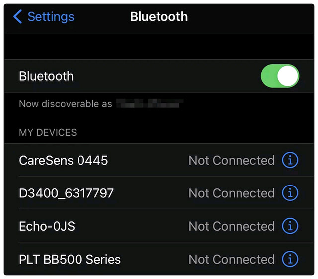 Reset kết nối Bluetooth