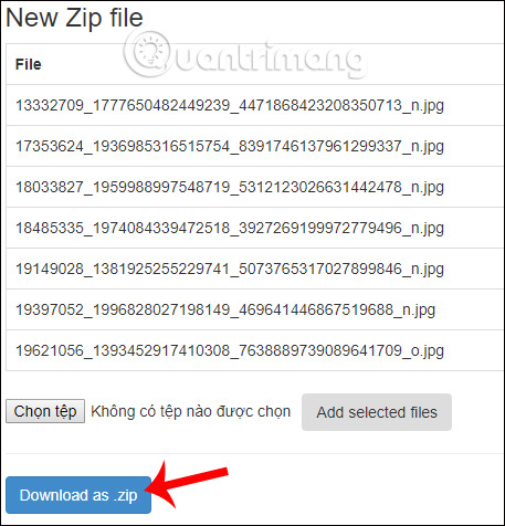 Tải file nén dữ liệu trên CloudZIP