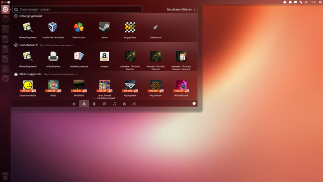 Giao diện hệ điều hành Ubuntu