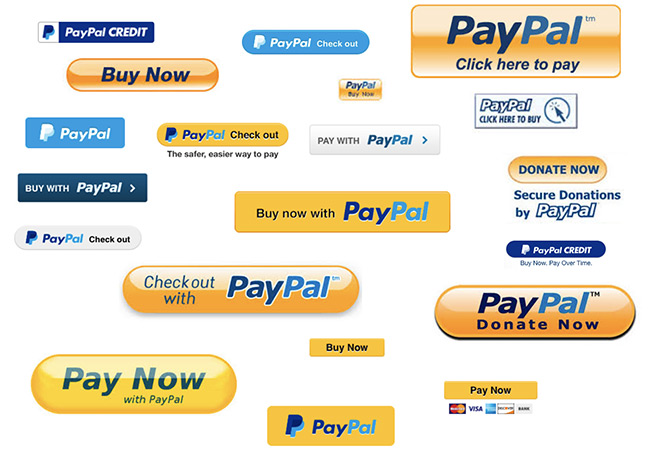 Có nhiều loại nút PayPal có sẵn dành cho trang web