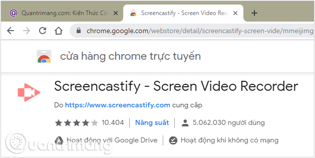 Tải Screencastify dành cho Chrome
