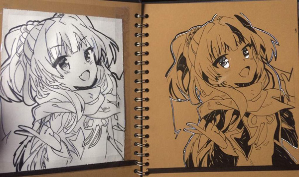 Giấy vẽ Anime, Manga