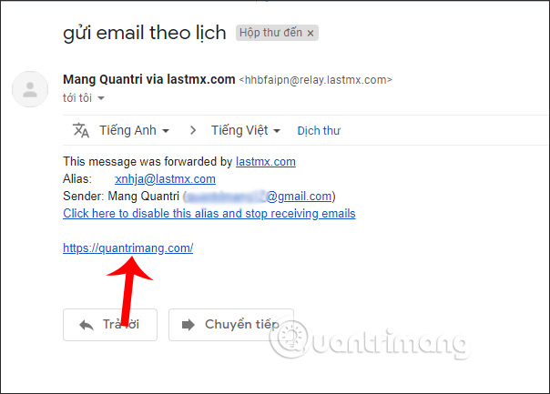 Dừng dùng email ảo