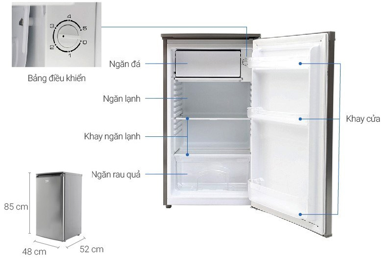Tủ lạnh Beko 90 lít 