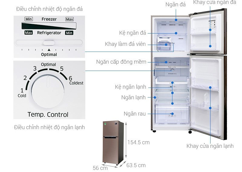 Tủ lạnh 236 lít Samsung