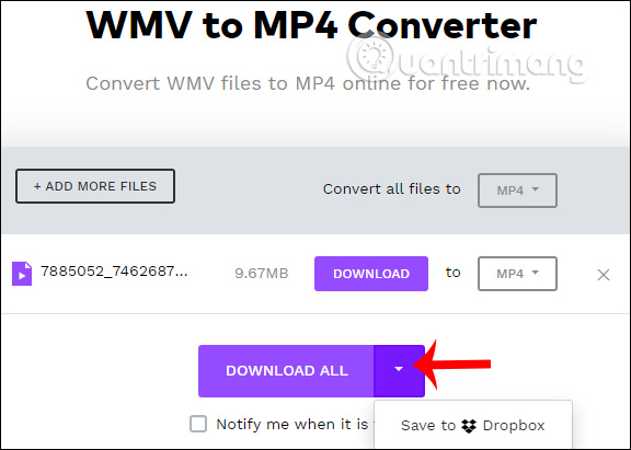 Video mp4 trên Wondershare WMV to MP4