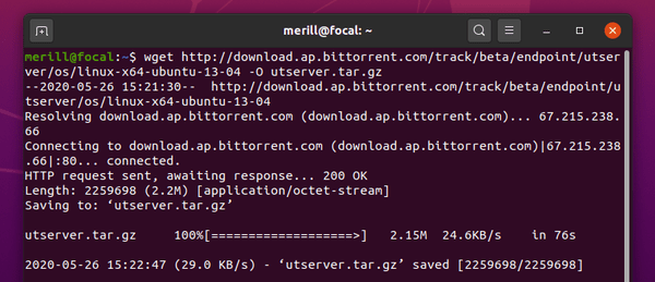 Tải xuống µTorrent Server