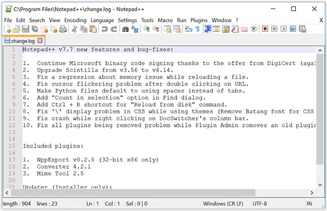 Notepad++ là một trình soạn thảo code và văn bản mã nguồn mở, miễn phí
